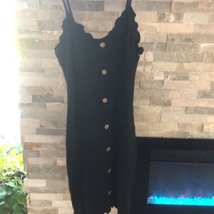 Black slim dress